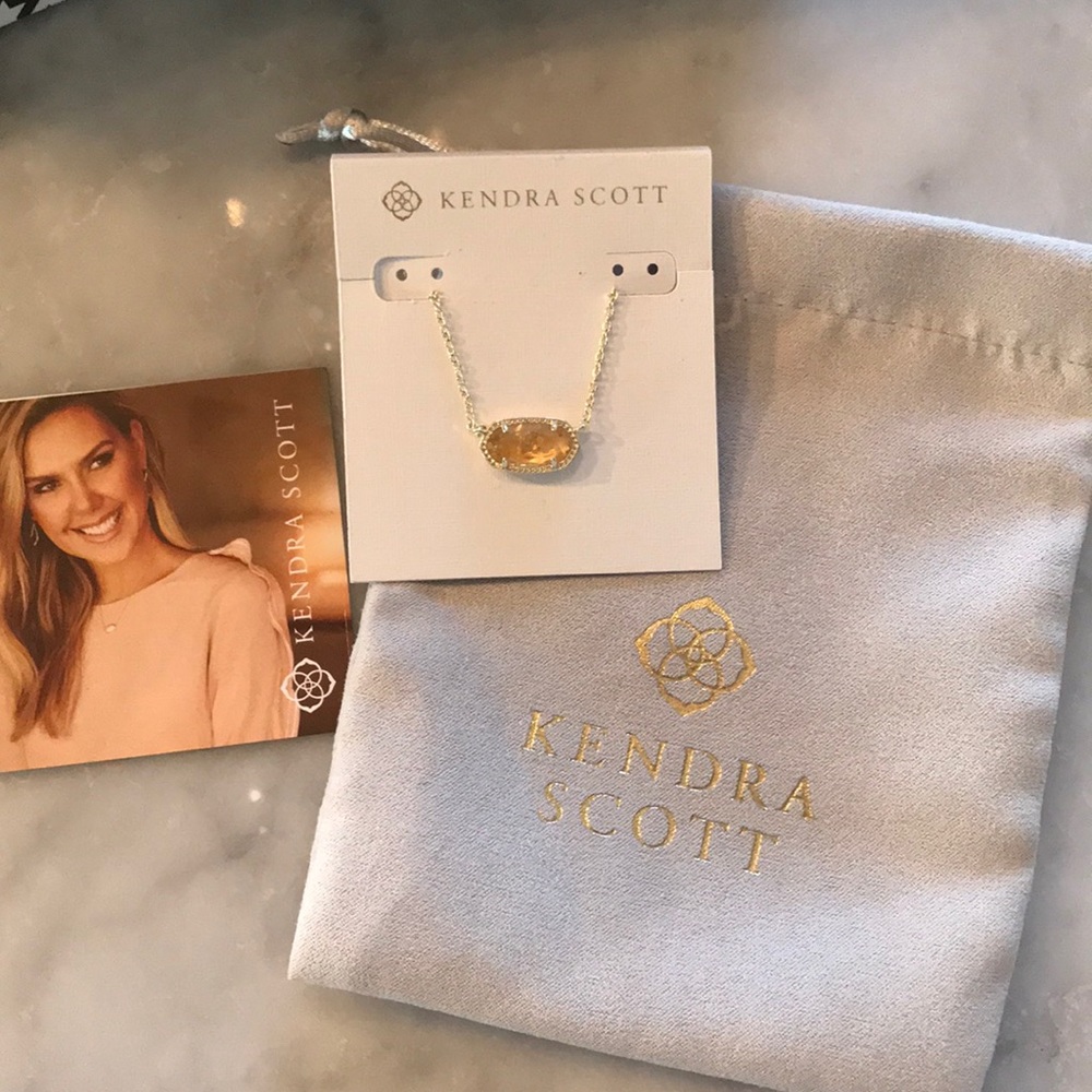 NWT Kendra Scott Elisa Gold Pendant Necklace